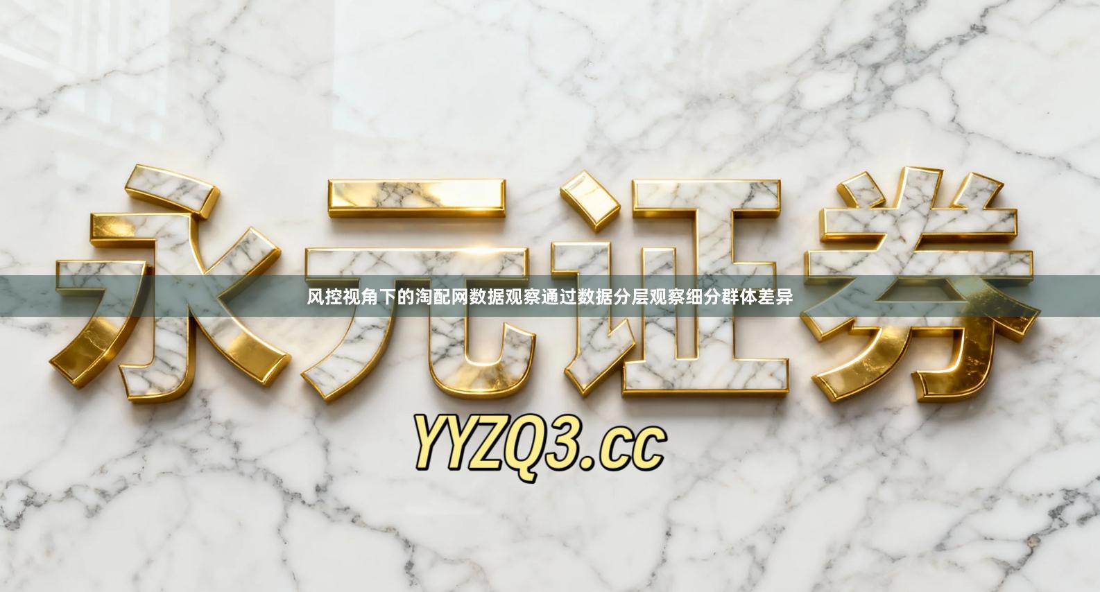 风控视角下的淘配网数据观察通过数据分层观察细分群体差异